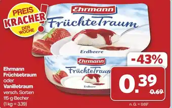 Famila Nord West Ehrmann Früchtetraum oder Vanilletraum Angebot