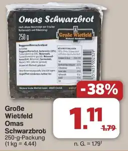 Famila Nord West Große Wietfeld Omas Schwarzbrot Angebot
