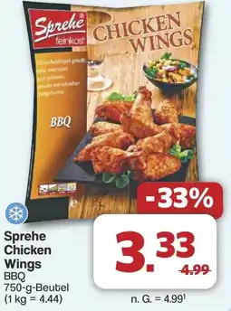 Famila Nord West Sprehe Chicken Wings BBQ Angebot