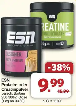 Famila Nord West ESN Protein- oder Creatinpulver Angebot