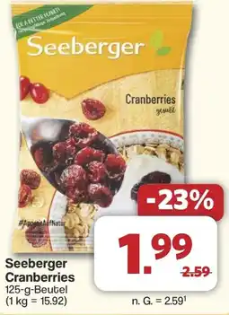 Famila Nord West Seeberger Cranberries Angebot
