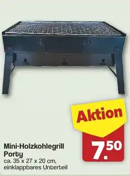 Famila Nord West Mini-Holzkohlegrill Porty Angebot