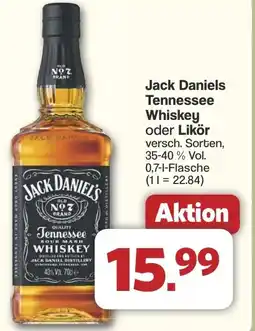 Famila Nord West Jack Daniels Tennessee Whiskey oder Likör Angebot