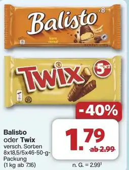Famila Nord West Balisto oder Twix Angebot