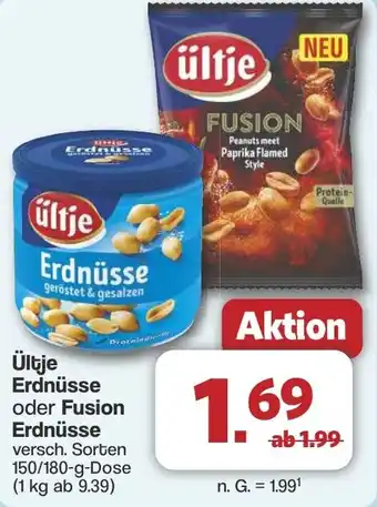 Famila Nord West Ültje Erdnüsse oder Fusion Erdnüsse Angebot