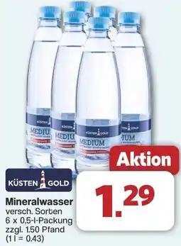 Famila Nord West KÜSTEN GOLD Mineralwasser Angebot