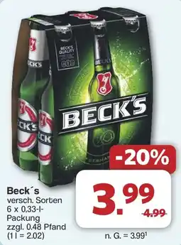 Famila Nord West Beck's versch. Sorten Angebot