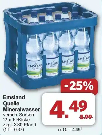 Famila Nord West Emsland Quelle Mineralwasser Angebot