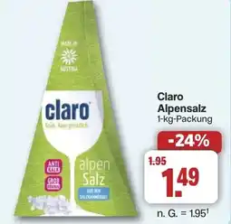 Famila Nord West Claro Alpensalz Angebot