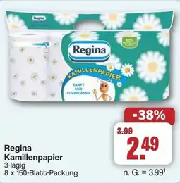 Famila Nord West Regina Kamillenpapier 3-lagig Angebot