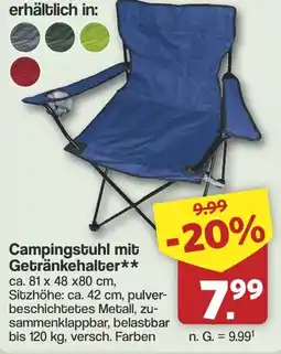 Famila Nord West Campingstuhl mit Getränkehalter Angebot