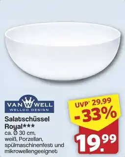 Famila Nord West VAN WELL Salatschüssel Royal Angebot