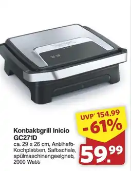 Famila Nord West TefalKontaktgrill Inicio GC271D Kontaktgrill Inicio GC271D Angebot