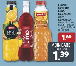 Famila Nord West Granini Saft, Die Limo, Selection oder Sensation Angebot