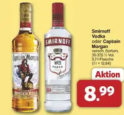 Famila Nord West Smirnoff Vodka oder Captain Morgan Angebot