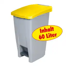 Netto Marken-Discount BRB Tret-Abfalleimer 60 Liter, gelb Angebot