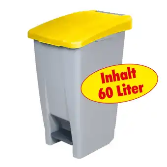 Netto Marken-Discount BRB Tret-Abfalleimer 60 Liter, gelb Angebot