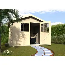 toom Baumarkt décor et jardin Gartenhaus 'Flosobrak' Nadelholz naturbelassen 300 x 300 cm Angebot