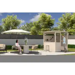 toom Baumarkt décor et jardin Gartenbar 'Safran' naturbelassen 230 x 182 cm Angebot