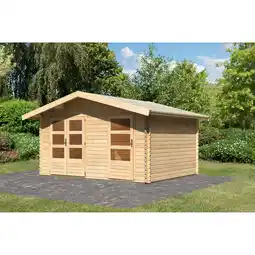 toom Baumarkt Karibu Mittelwandhaus 'Vagor 1' naturbelassen 526 x 273 x 390 cm Angebot