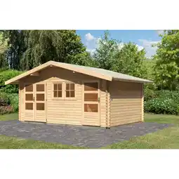 toom Baumarkt Karibu Mittelwandhaus 'Vagor 2' naturbelassen 526 x 273 x 390 cm Angebot