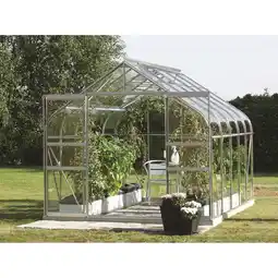 toom Baumarkt Vitavia Gewächshaus 'Diana 8300' 254,4 x 316,6 cm mit 3 mm Sicherheitsglas aluminiumfarben Angebot