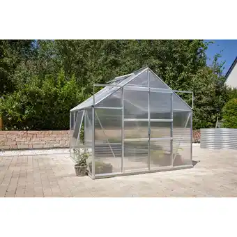 toom Baumarkt Vitavia Gewächshaus 'Meridian 2 6700' 254,4 x 254,4 cm mit 6 mm Hohlkammerplatten aluminiumfarben Angebot