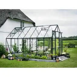 toom Baumarkt Halls Gewächshaus 'Magnum 148' 257 x 446 cm mit 3 mm Sicherheitsglas grün Angebot