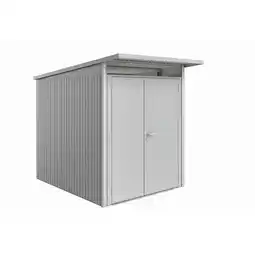 toom Baumarkt Biohort Gerätehaus 'AvantGarde' Gr. A2 silber-metallic 180 x 260 cm, mit Doppeltür schmal Angebot