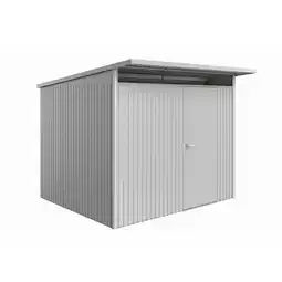 toom Baumarkt Biohort Gerätehaus 'AvantGarde' Gr. A6 silber-metallic 260 x 260 cm, mit Standardtür Angebot