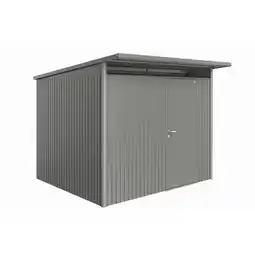 toom Baumarkt Biohort Gerätehaus 'AvantGarde' Gr. A6 quarzgrau-metallic 260 x 260 cm, mit Standardtür Angebot