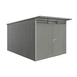 toom Baumarkt Biohort Gerätehaus 'AvantGarde XXL' 260 x 380 cm Quarzgrau metallic Angebot