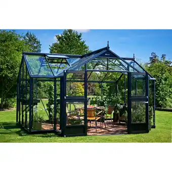 toom Baumarkt Juliana Gewächshaus 'Orangerie' 296 x 439 cm mit 3 mm Sicherheitsglas anthrazit Angebot