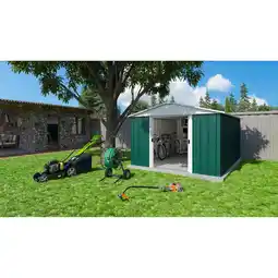 toom Baumarkt Yardmaster Metallgerätehaus 'Bayern 1013GEYZ' grün 303 x 396 x 202 cm Angebot