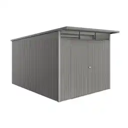 toom Baumarkt Biohort Gerätehaus 'AvantGarde ECO A8' quarzgrau-metallic 260 x 380 cm mit Doppeltür Angebot