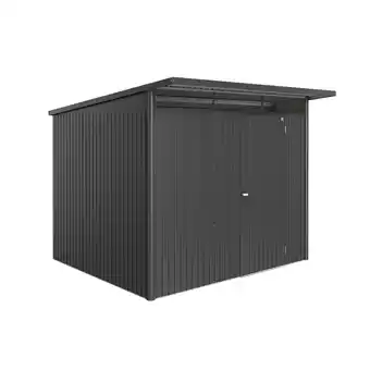 toom Baumarkt Biohort Gerätehaus 'AvantGarde ECO A6' dunkelgrau-metallic 260 x 260 cm mit Standardtür Angebot