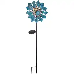 toom Baumarkt toom LED-Solarspieß Windspiel blau 92 cm Angebot