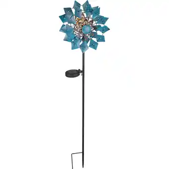 toom Baumarkt toom LED-Solarspieß Windspiel blau 92 cm Angebot