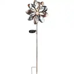 toom Baumarkt toom LED-Solarspieß Windspiel silber 92 cm Angebot