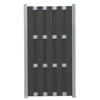 toom Baumarkt WPC-Dichtzaun 'Matti' anthrazitfarben 90 x 180 cm Angebot
