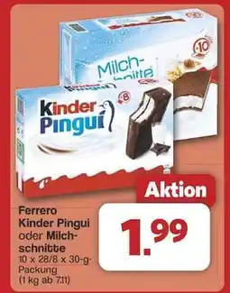 Famila Nord Ost Ferrero Kinder Pingui oder Milchschnitte Angebot