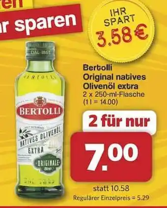 Famila Nord Ost Bertolli Original natives Olivenöl extra Angebot