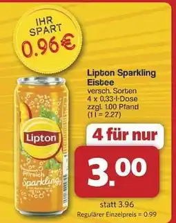 Famila Nord Ost Lipton Sparkling Eistee Angebot