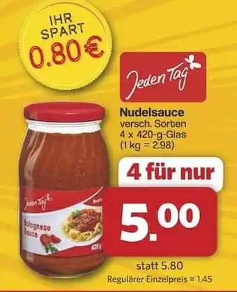 Famila Nord Ost Jeden Tag Nudelsauce Angebot