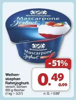 Famila Nord Ost WEIHENSTEPHAN Rahmjoghurt Angebot