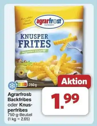 Famila Nord Ost Agrarfrost Backfrites oder Knusperfrites Angebot