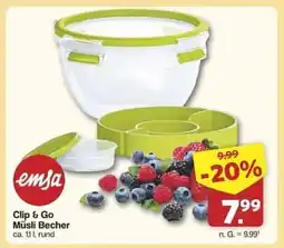 Famila Nord Ost Clip & Go Müsli Becher Angebot