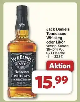 Famila Nord Ost Jack Daniels Tennessee Whiskey oder Likör Angebot