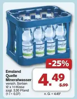 Famila Nord Ost Emsland Quelle Mineralwasser Angebot