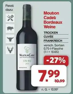 Famila Nord Ost Mouton Cadet Bordeaux Weine Angebot